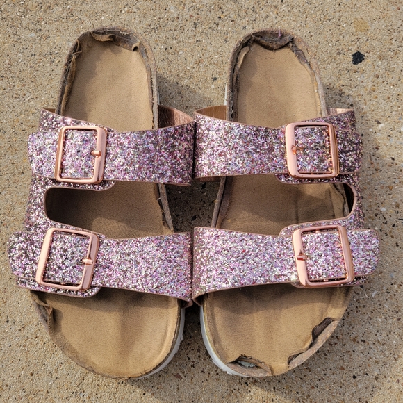 Misfit Glitter Sandal Slides sz 6.5 - Picture 2 of 3